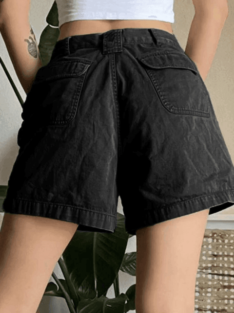 Denim Straight Leg Cargo Shorts - HouseofHalley