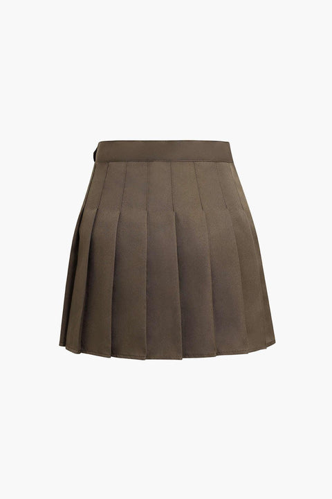 Pleated Mini Skirt - HouseofHalley