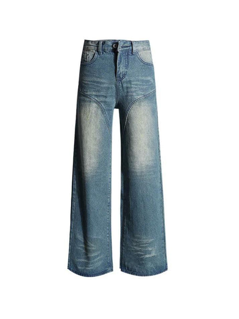 Vintage Washed Splice Boyfriend Jeans - HouseofHalley