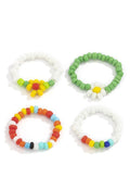 4Pcs Floral Beads Ring - HouseofHalley