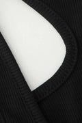 Asymmetric Rib Knit Slit Midi Dress - HouseofHalley