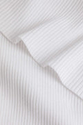 Asymmetric Shoulder Rib Knit Short Sleeve T-Shirt - HouseofHalley