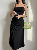 Backless Tie Strap Maxi Dress - HouseofHalley