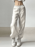 Basic Solid Color Jogger Pants