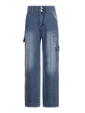 Bleached Pocket Cargo Jeans - HouseofHalley