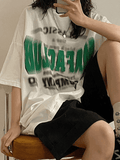 Blurred Letter Graphic Tee - HouseofHalley