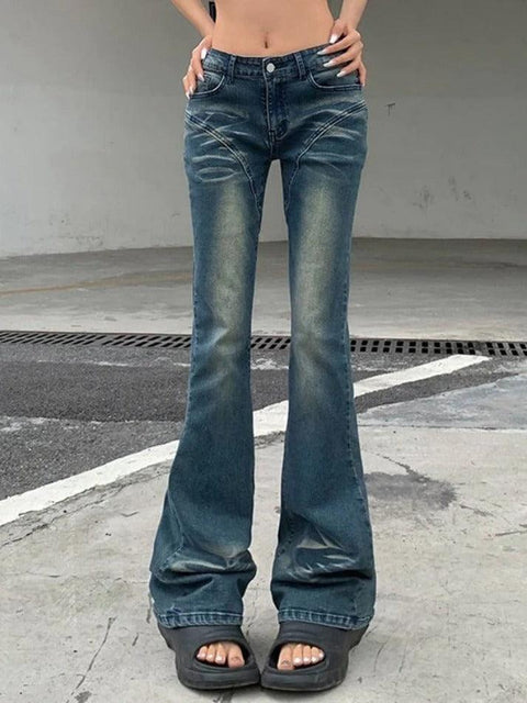 Bootcut Low Rise Denim Jeans - HouseofHalley