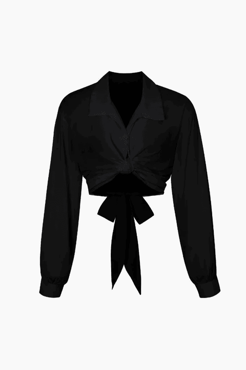 Bow Tie Waist Blouse - HouseofHalley