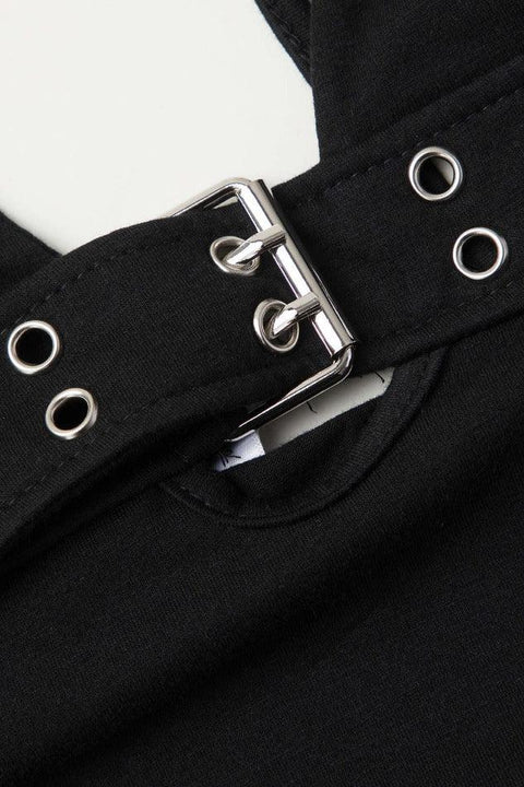Buckle V-neck Halter Top - HouseofHalley