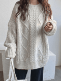 Cable Knit Jumper Sweater - HouseofHalley
