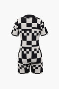 Checkerboard Knit Romper - HouseofHalley