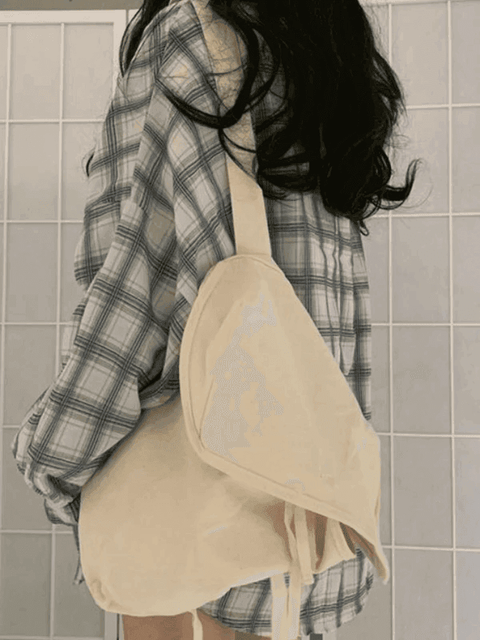 Checkered Puff Sleeve Button Blouse - HouseofHalley