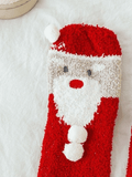 Christmas Santa Coral Fleece Socks - HouseofHalley