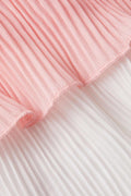 Color Block Plisse Strapless Mini Dress - HouseofHalley
