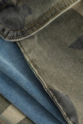 Contrast Camo Cargo Jeans - HouseofHalley