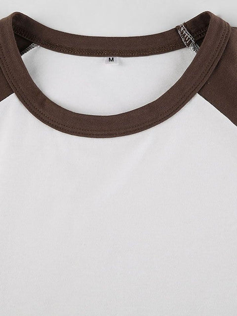 Crew Neck Raglan Sleeve Tee - HouseofHalley