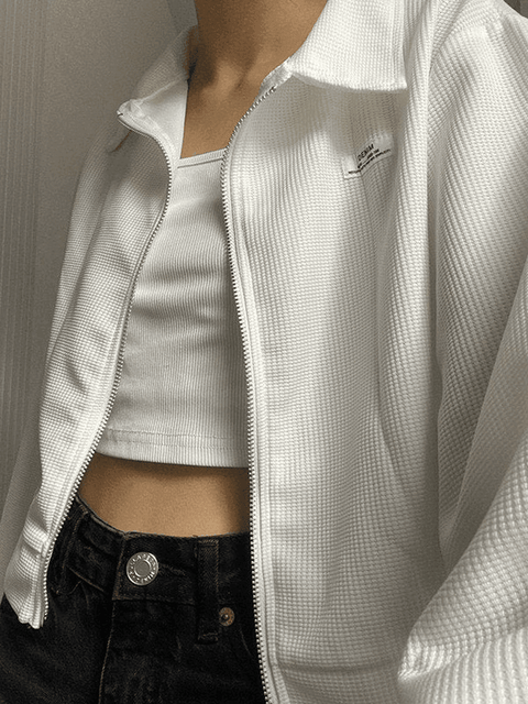 Cropped Zip-Up Jacket - HouseofHalley