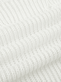 Distressed Crochet Knit Long Sleeve Crop Top - HouseofHalley