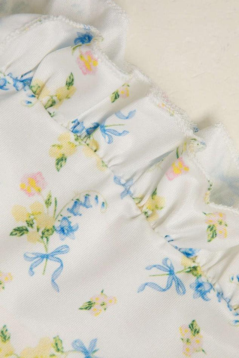 Floral Print Tie Strap Cami Top - HouseofHalley