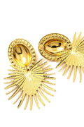 Gold Decor Drop Earrings - HouseofHalley