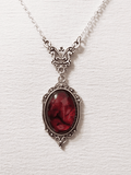 Gothic Oval Stone Pendant Necklace - HouseofHalley