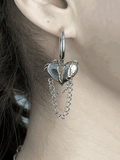 Heart Chain Drop Earring - HouseofHalley