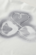 Heart Print Asymmetric Buckle Halter Top - HouseofHalley