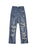 High Waist Super Ripped Jeans - HouseofHalley