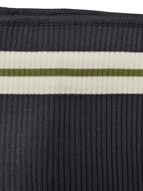 Knit Striped Bandeau Crop Top - HouseofHalley