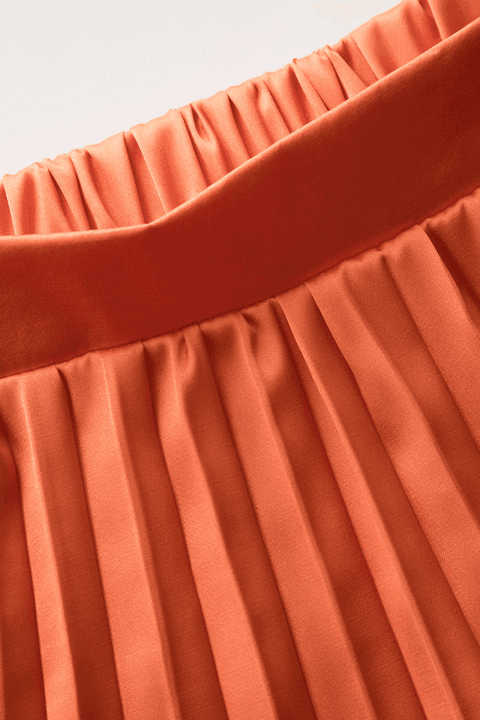 Knot Front Tube Top And Asymmetric Pleated Skirt Set - HouseofHalley