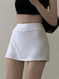 Lined Split Tennis Mini Skirt - HouseofHalley