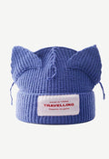 Logo Patched Cute Ear Beanie Hat - HouseofHalley
