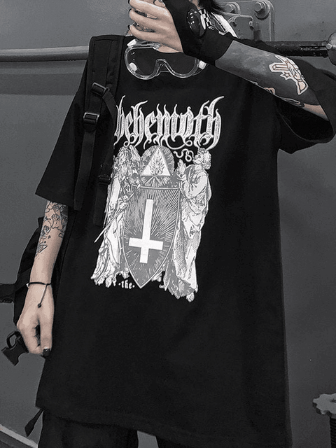 Men's Gothic Ancient Cross Graphic Tee - HouseofHalley