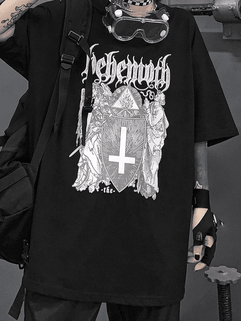 Men's Gothic Ancient Cross Graphic Tee - HouseofHalley