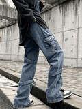 Men's Strap Detail Vintage Cargo Jeans - HouseofHalley