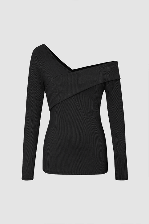 Off The Shoulder Long Sleeve Top - HouseofHalley