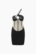 One Shoulder Cut Out Corset Mini Dress - HouseofHalley