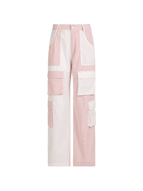 Patchwork Corduroy Cargo Pants - HouseofHalley