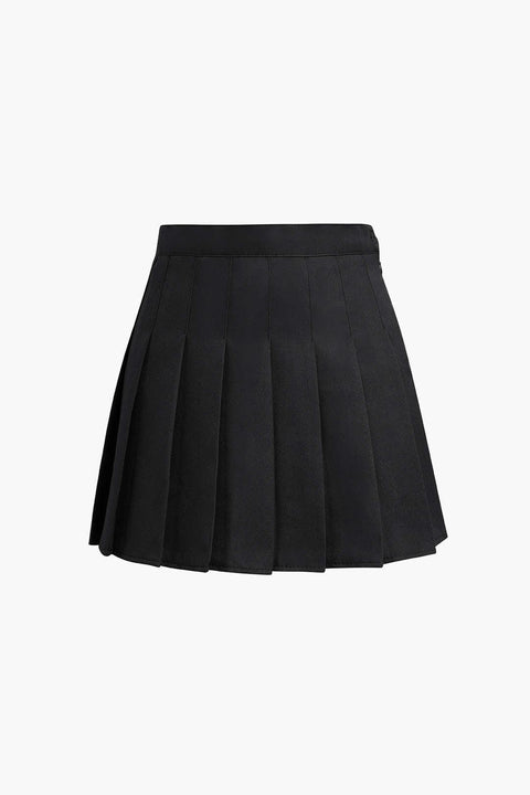 Pleated Mini Skirt - HouseofHalley