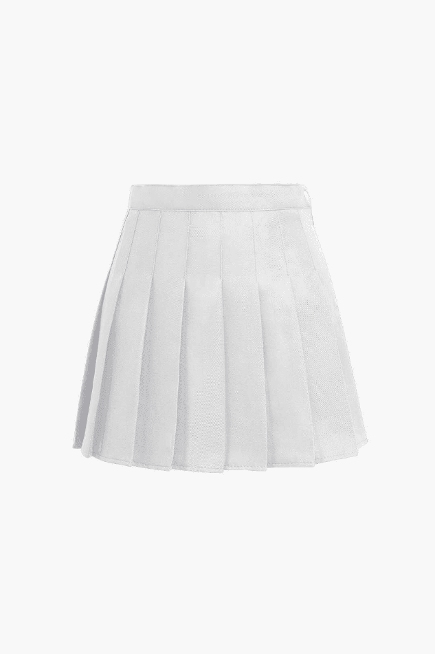 2023 Pleated Mini Skirt White XS in Skirts Online Store | HouseofHalley.com