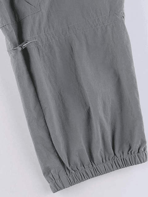 Pocket Patched Drawstring Cargo Pants - HouseofHalley
