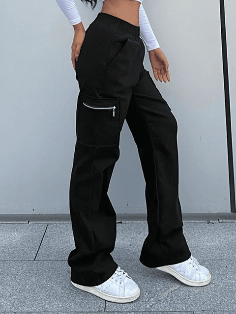Pocket zipper Cargo Pants - HouseofHalley