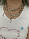 Rhinestone Decor Charm Necklace - HouseofHalley