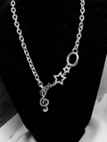 Rhinestone Decor Charm Necklace - HouseofHalley