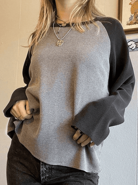 Ribbed Raglan Sleeve Tee - HouseofHalley