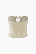 Ring Front Knit Tube Top
