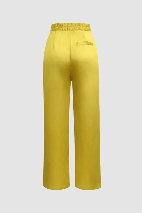 Satin Elastic Waist Trousers - HouseofHalley