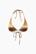 Satin Triangle Tie Side Bikini Set - HouseofHalley