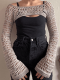 See Through Crochet Knit Bolero Shrug - HouseofHalley