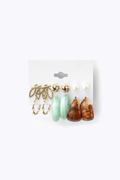 Set of 6 Pairs of Mixed Earrings - HouseofHalley